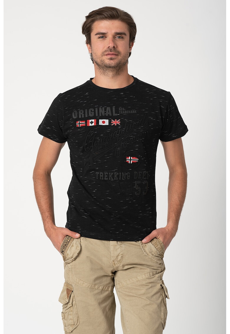 Geographical Norway Тениска Jinner с бродерии - Pepit.bg