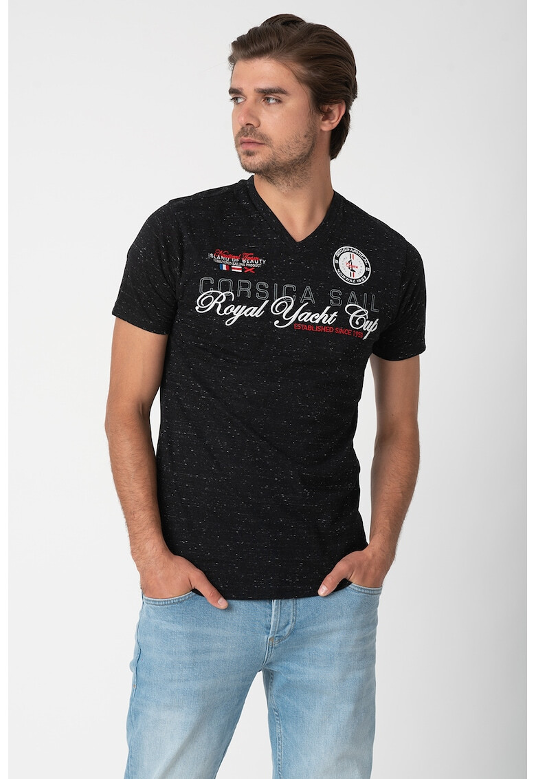 Geographical Norway Тениска Justin с шпиц - Pepit.bg
