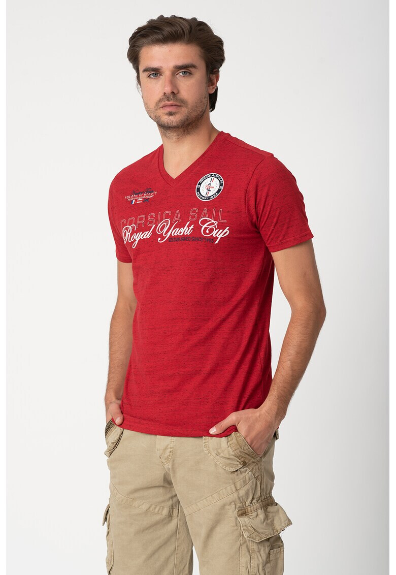 Geographical Norway Тениска Justin с шпиц - Pepit.bg
