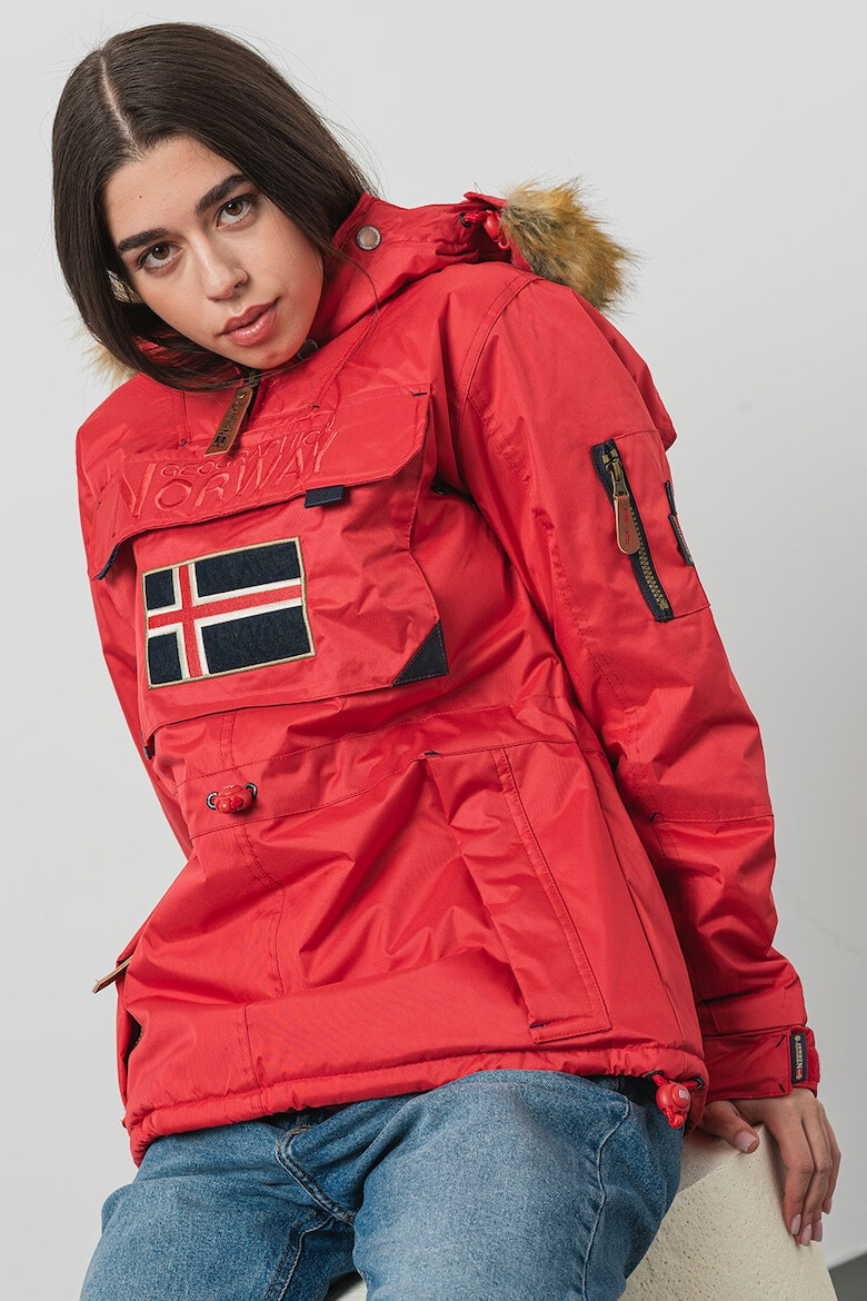 Geographical Norway Зимно яке Aubergine с качулка - Pepit.bg