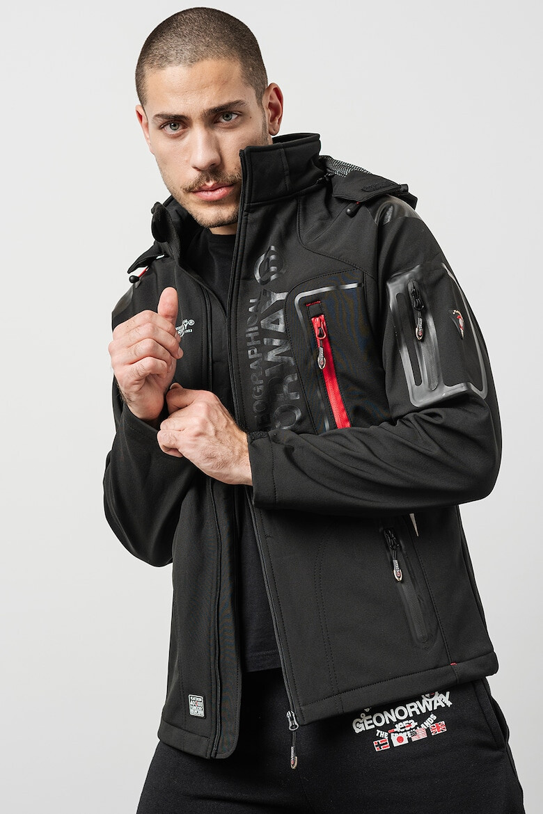 Geographical Norway Зимно яке Techno Men с качулка и лого - Pepit.bg