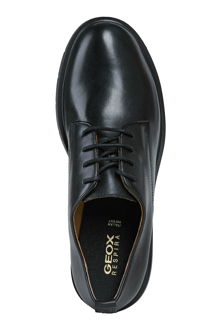 Geox Кожени обувки Derby - Черен - Pepit.bg