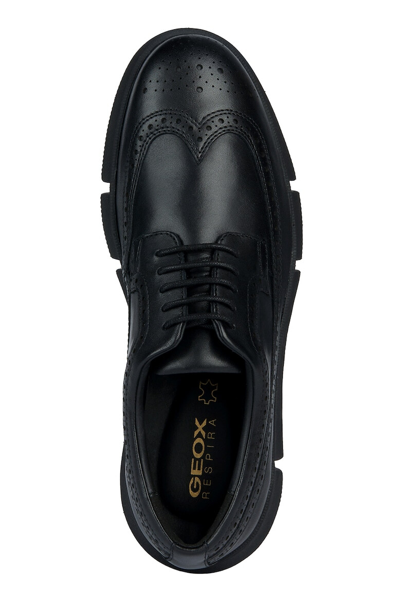 Geox Кожени обувки с Brogue дизайн - Pepit.bg