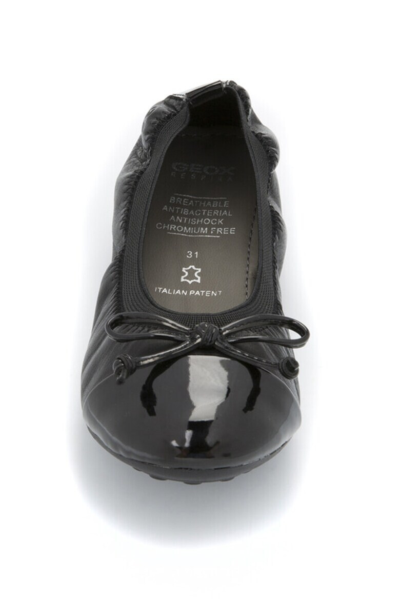Geox Leather Flats With Bow Detail - Pepit.bg