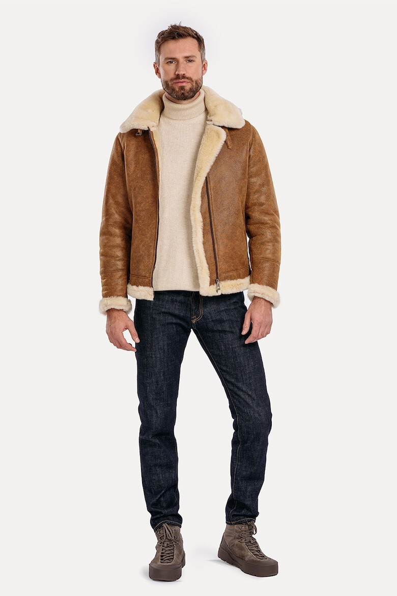 Gerali Яке Vintage Aviator от кожа - Камел - Pepit.bg