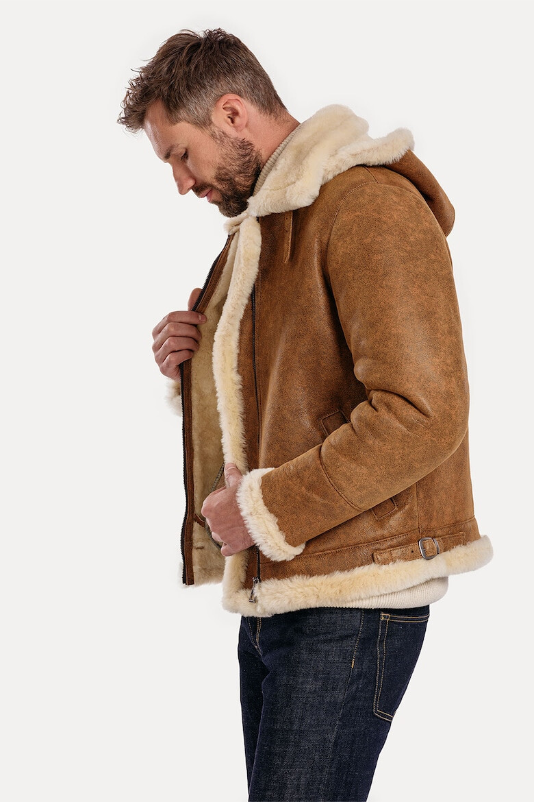 Gerali Яке Vintage Aviator от кожа - Камел - Pepit.bg