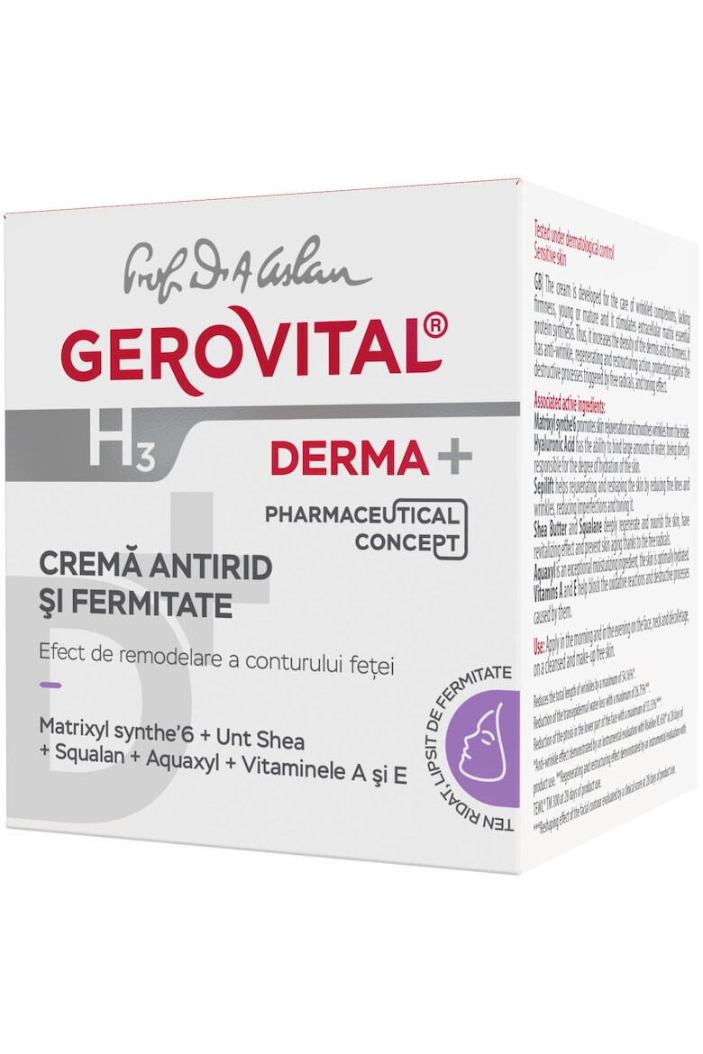 Gerovital Крем за лице H3 Derma+ Против бръчки 50 мл - Pepit.bg