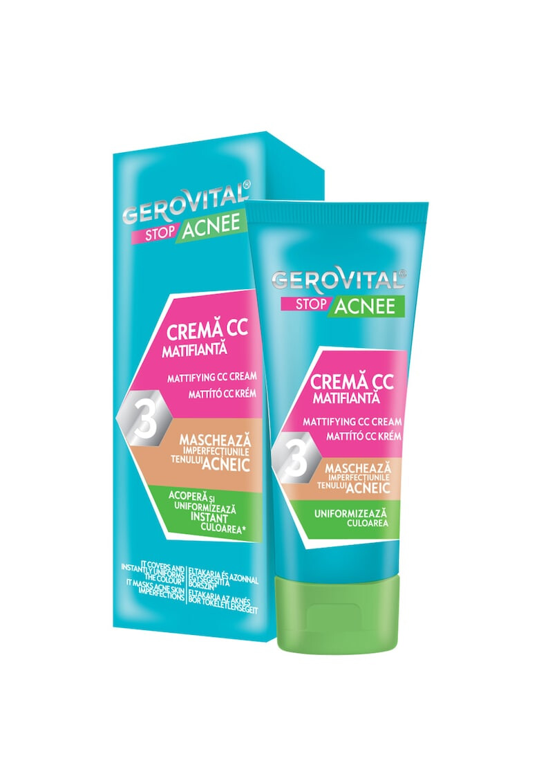 Gerovital Крем CC Stop Acne Матиращ 30 мл - Pepit.bg
