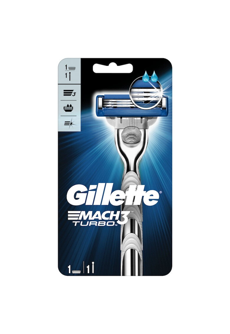 Gillette Самобръсначка Mach 3 Turbo с глави 1 - Pepit.bg