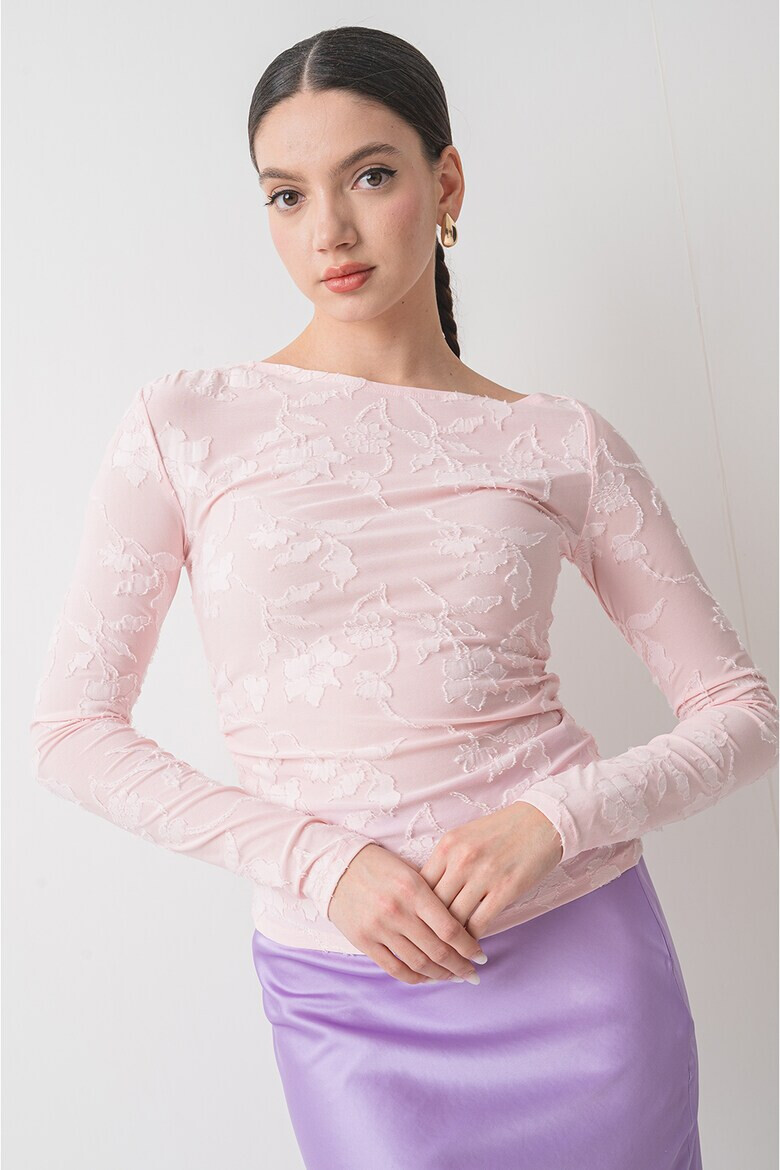 Gina Tricot Блуза с деколте тип лодка - Pepit.bg