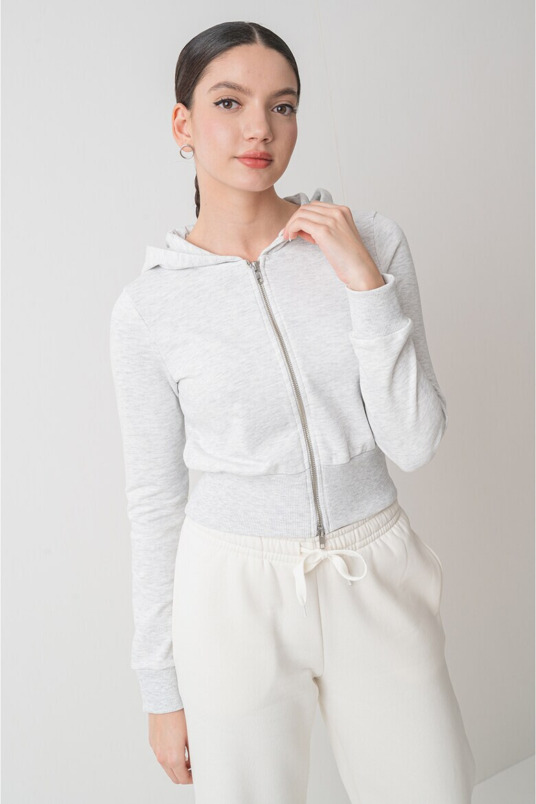 Gina Tricot Късо худи с цип - Pepit.bg