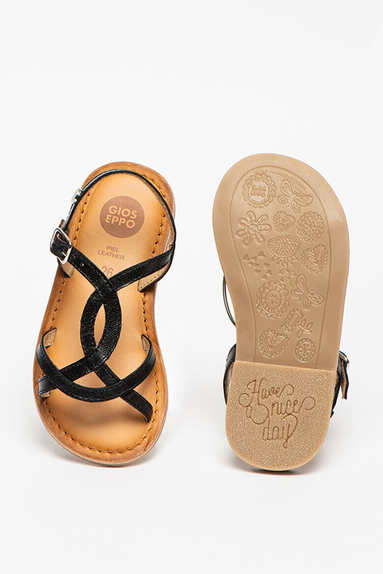 Gioseppo Кожени сандали Bally с кръстосани каишки - Pepit.bg