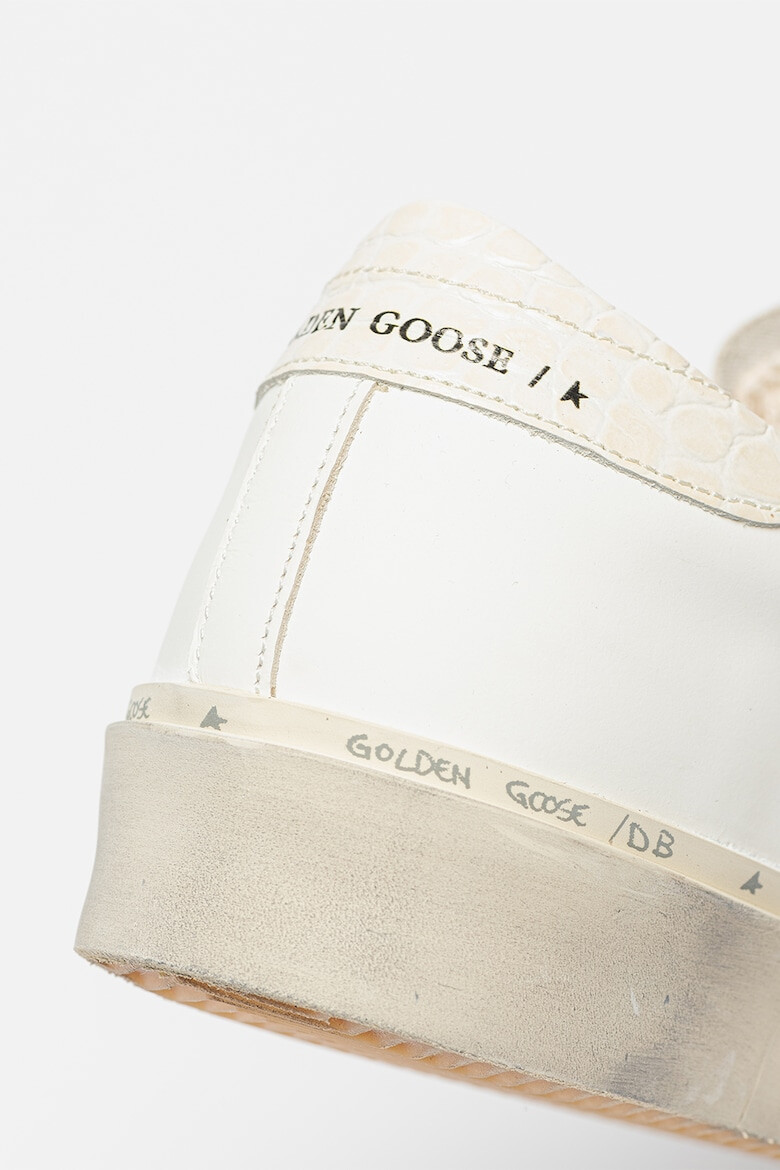 GOLDEN GOOSE Кожени кецове Hi Star с контрасти - Pepit.bg