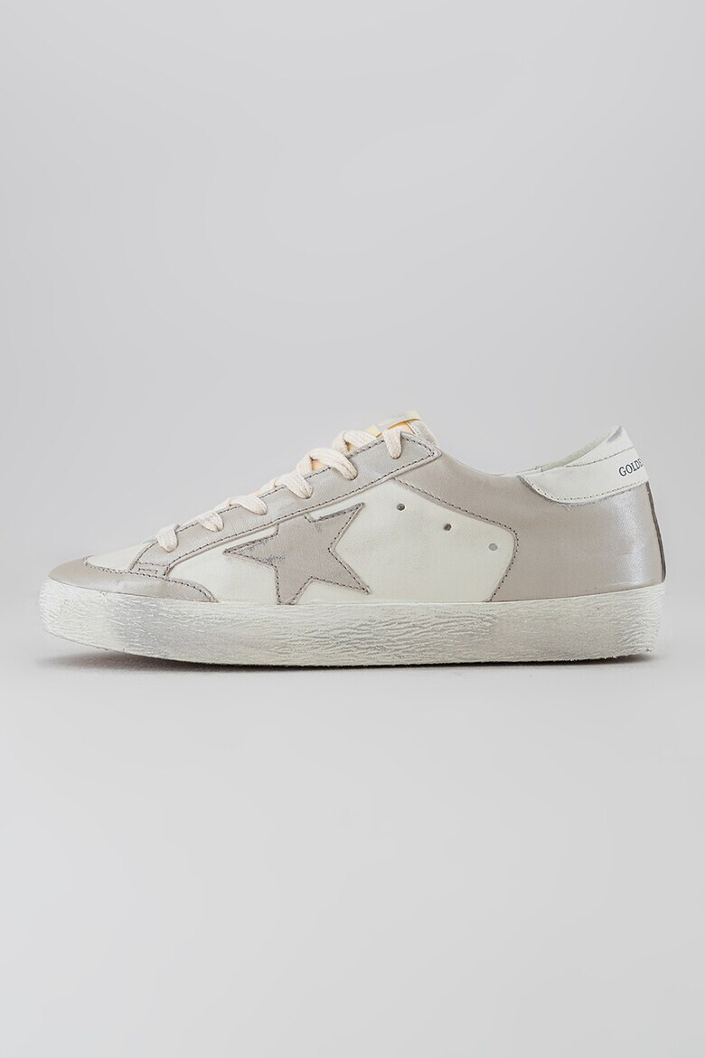 GOLDEN GOOSE Кожени кецове с контрасти - Pepit.bg