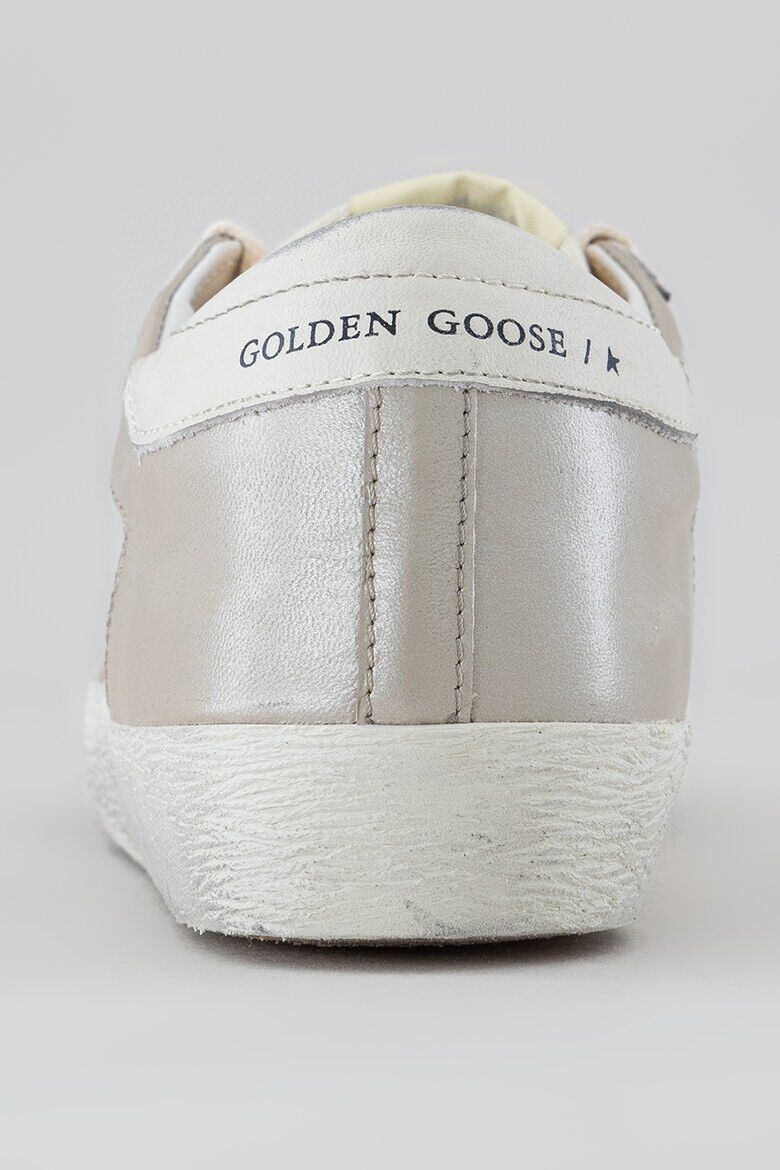 GOLDEN GOOSE Кожени кецове с контрасти - Pepit.bg