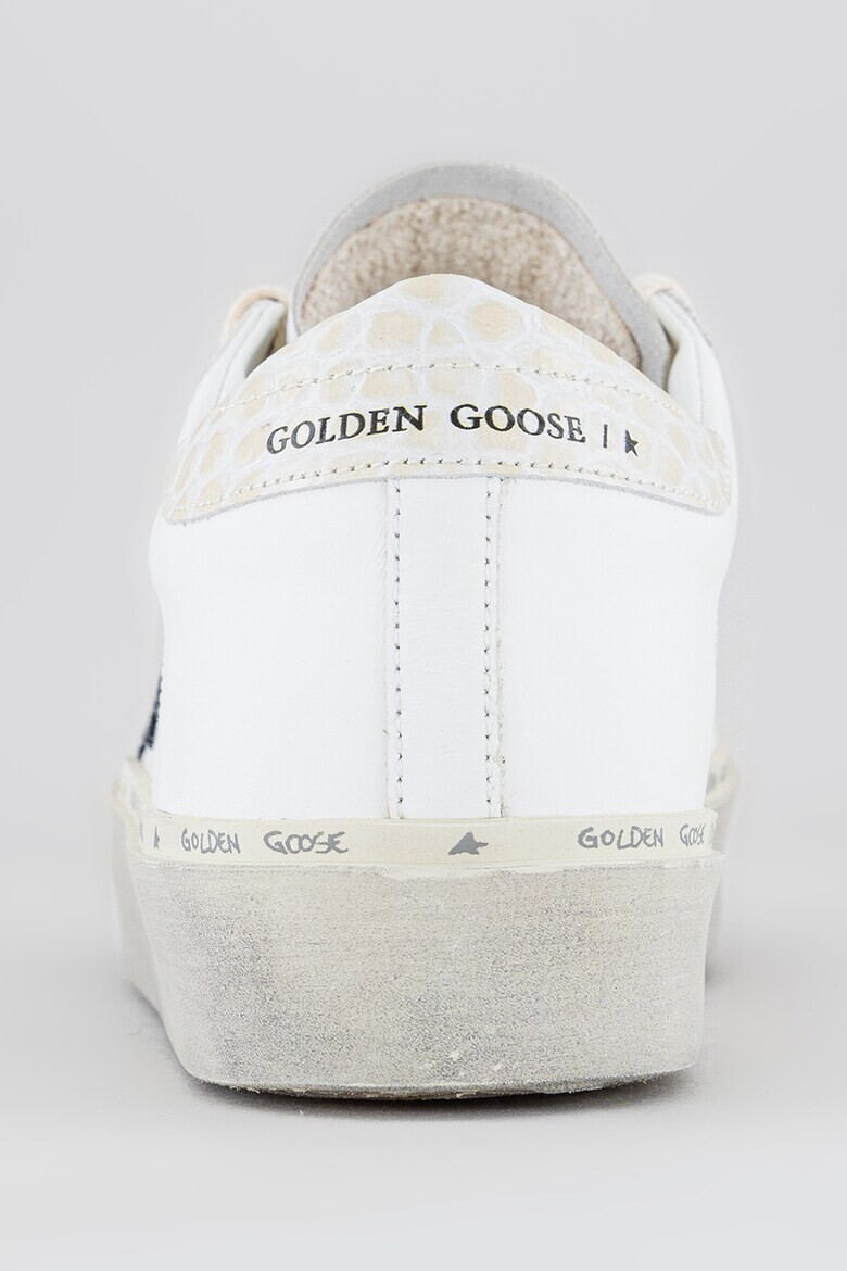 GOLDEN GOOSE Кожени кецове с контрасти - Pepit.bg