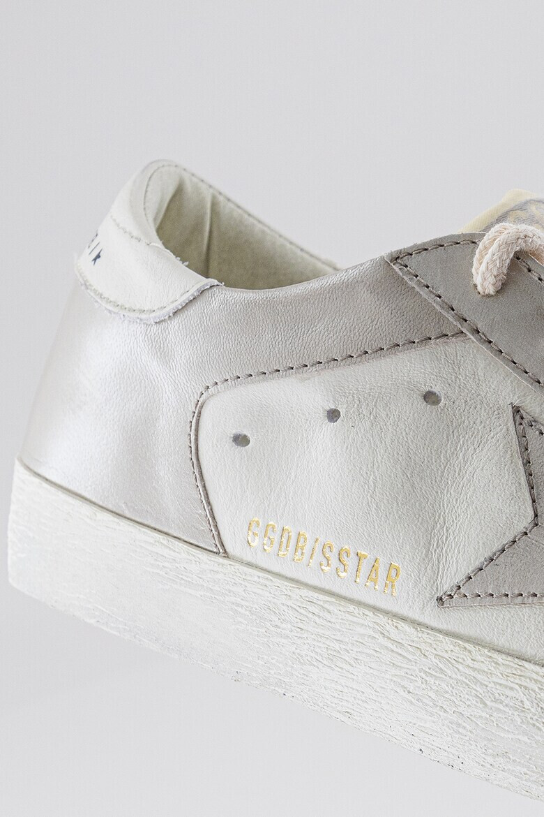 GOLDEN GOOSE Кожени кецове с контрасти - Pepit.bg