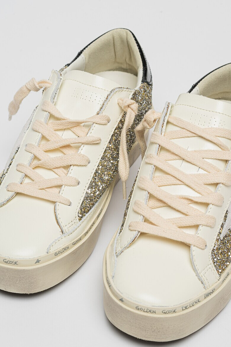 GOLDEN GOOSE Кожени спортни обувки Donna с бляскава повърхност - Pepit.bg