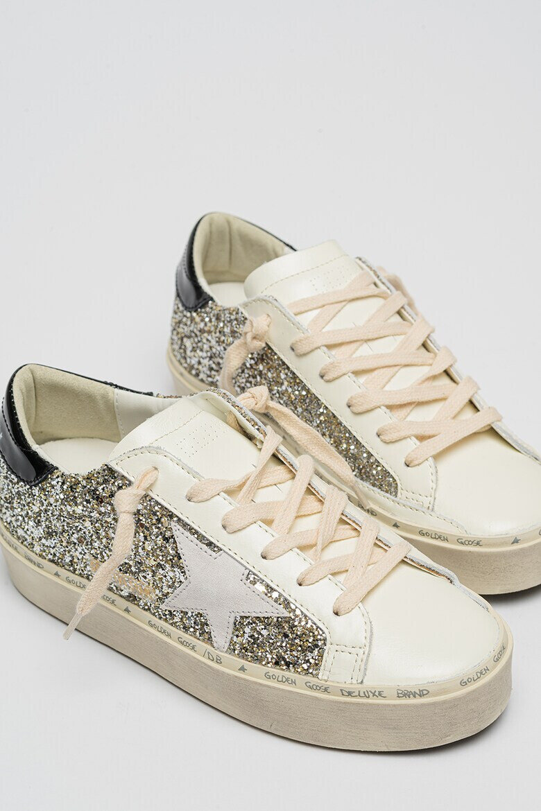 GOLDEN GOOSE Кожени спортни обувки Donna с бляскава повърхност - Pepit.bg