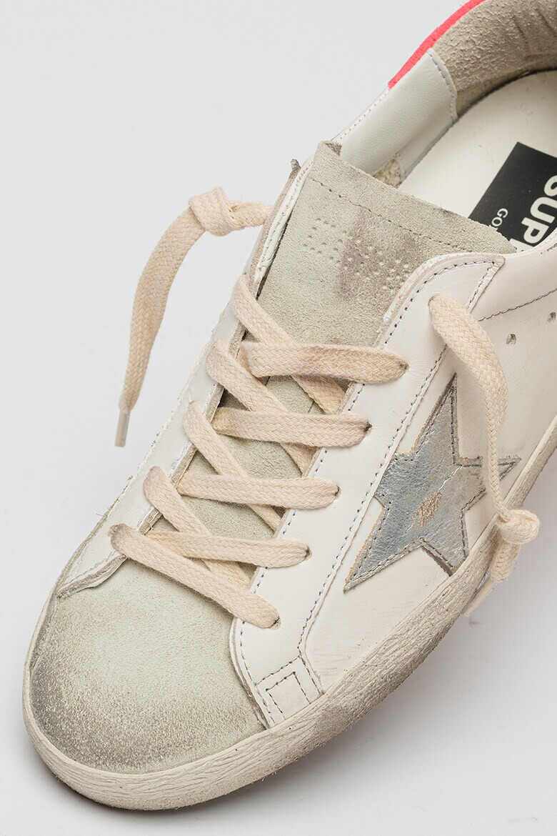 GOLDEN GOOSE Кожени спортни обувки Donna със захабен ефект - Pepit.bg