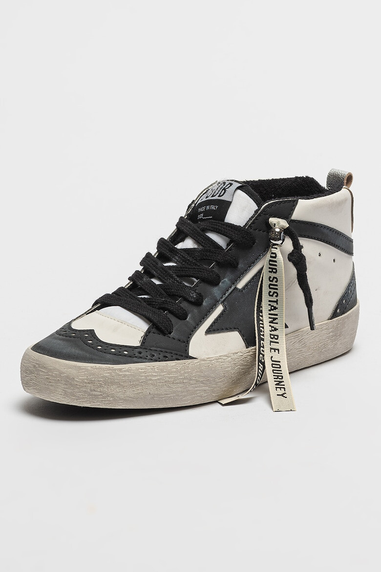 GOLDEN GOOSE Кожени спортни обувки Mid/Star - Pepit.bg