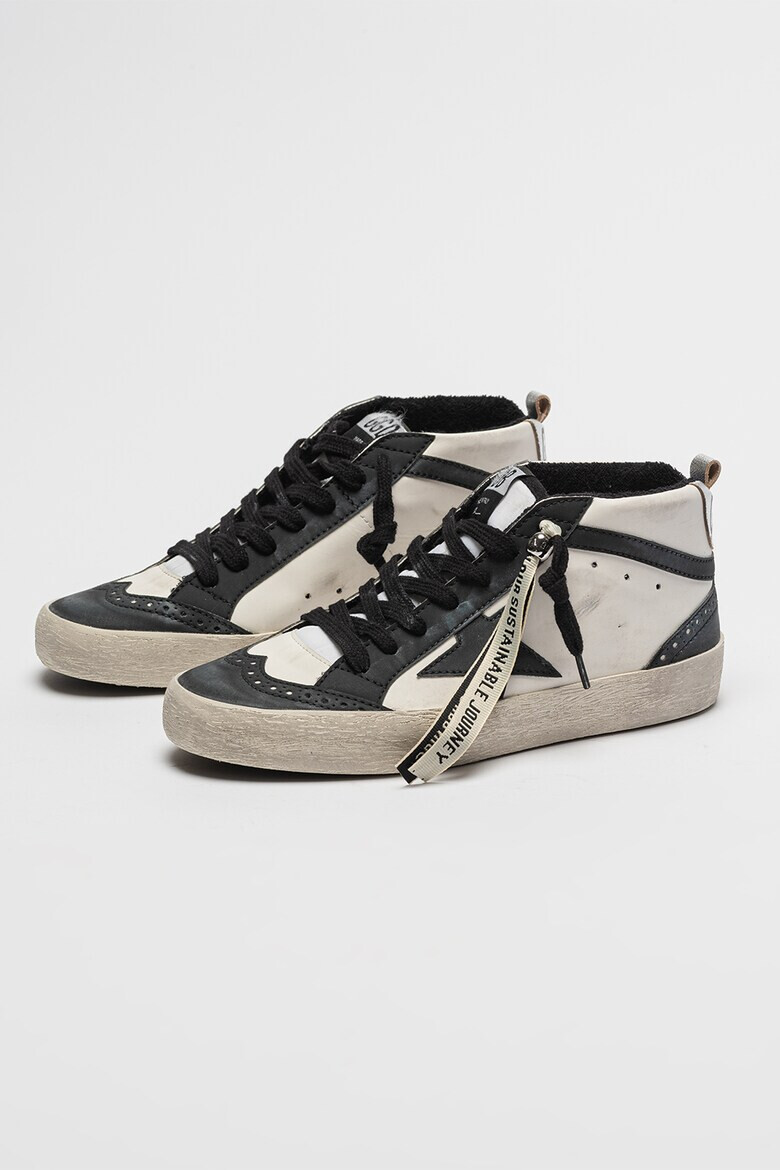 GOLDEN GOOSE Кожени спортни обувки Mid/Star - Pepit.bg