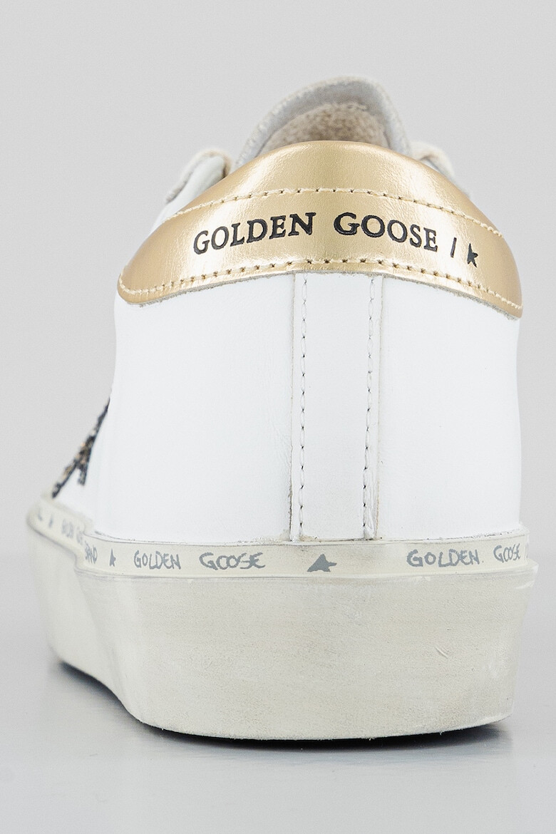 GOLDEN GOOSE Кожени спортни обувки с брокат - Pepit.bg