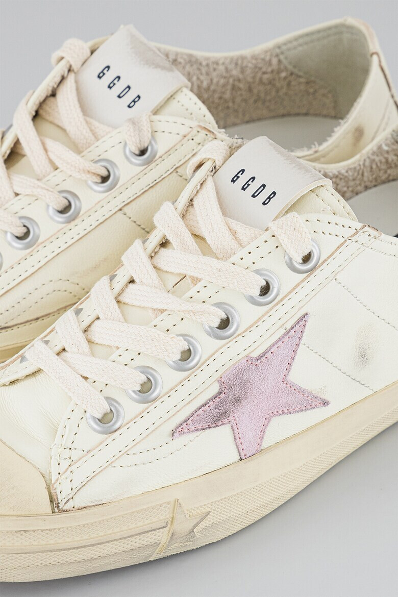 GOLDEN GOOSE Кожени спортни обувки с лого - Pepit.bg