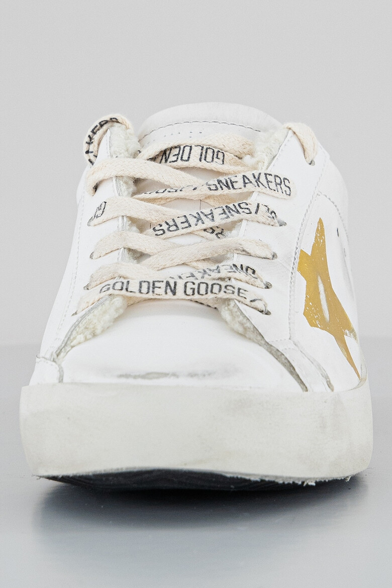 GOLDEN GOOSE Кожени спортни обувки с плюшена подплата - Pepit.bg