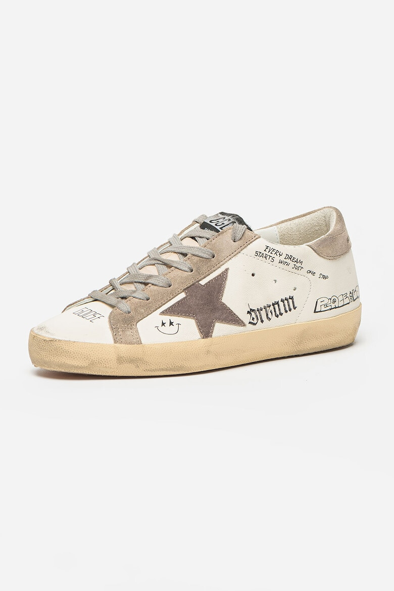 GOLDEN GOOSE Кожени спортни обувки с шарка - Pepit.bg