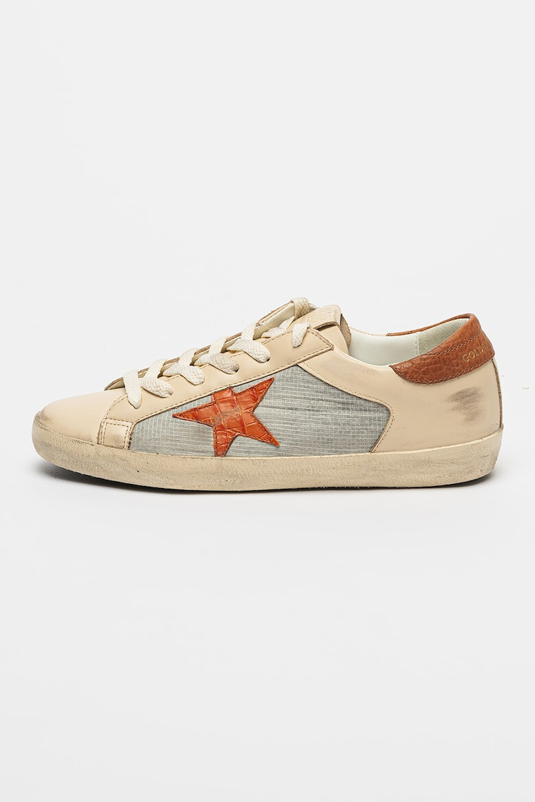 GOLDEN GOOSE Кожени спортни обувки Super-Star Double деграде - Pepit.bg