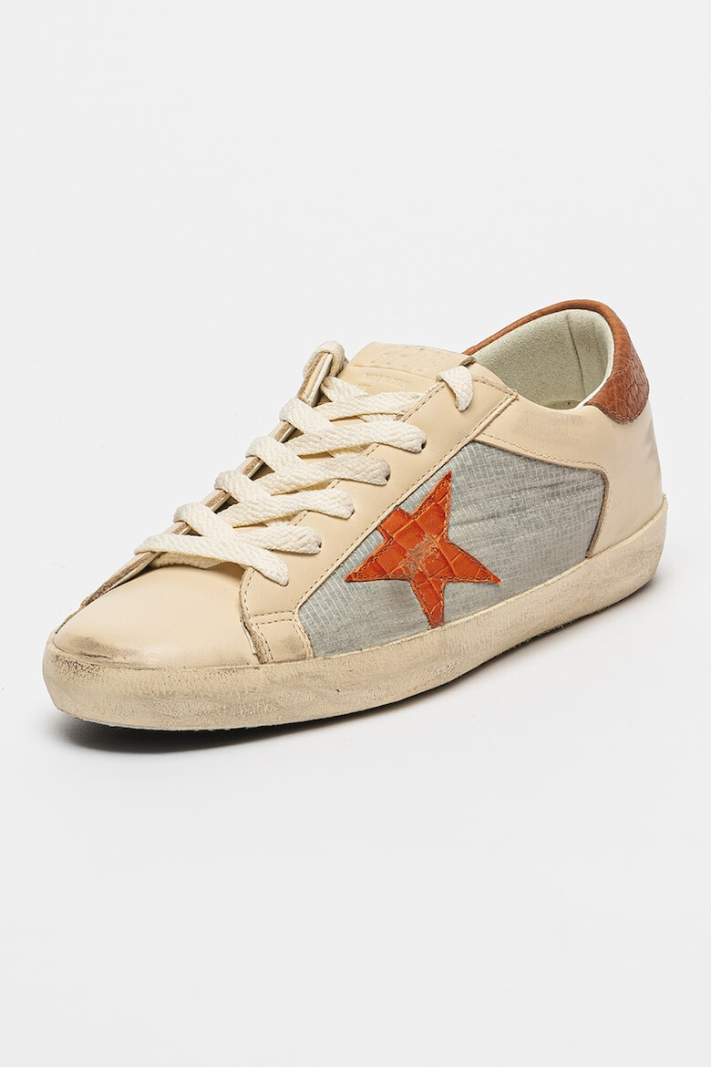 GOLDEN GOOSE Кожени спортни обувки Super-Star Double деграде - Pepit.bg