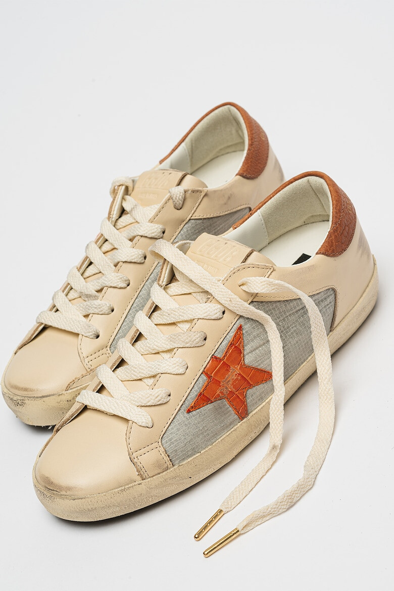 GOLDEN GOOSE Кожени спортни обувки Super-Star Double деграде - Pepit.bg