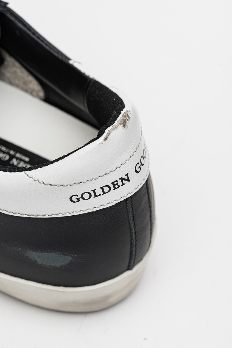 GOLDEN GOOSE Кожени спортни обувки Super-Star със захабен ефект - Pepit.bg