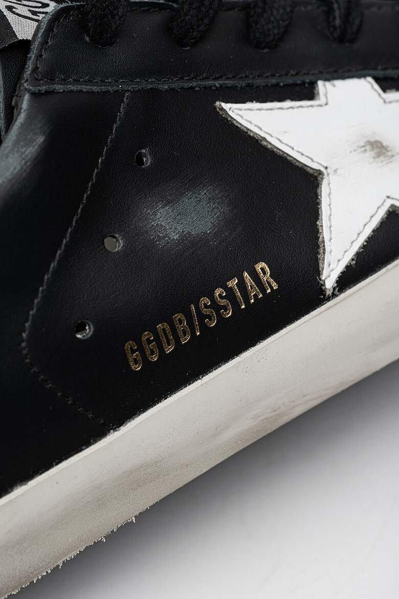 GOLDEN GOOSE Кожени спортни обувки Super-Star със захабен ефект - Pepit.bg