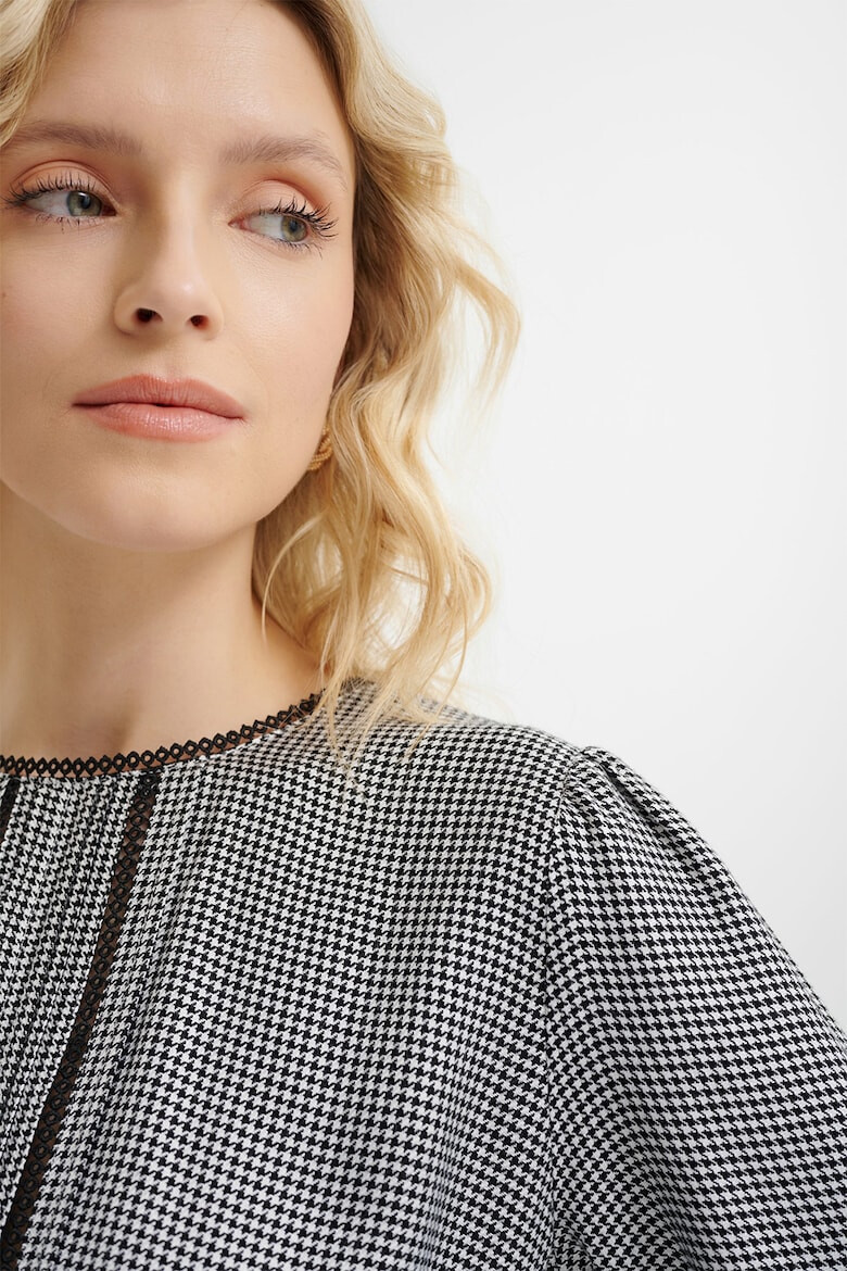 GreenPoint Свободна блуза с шарка - Pepit.bg
