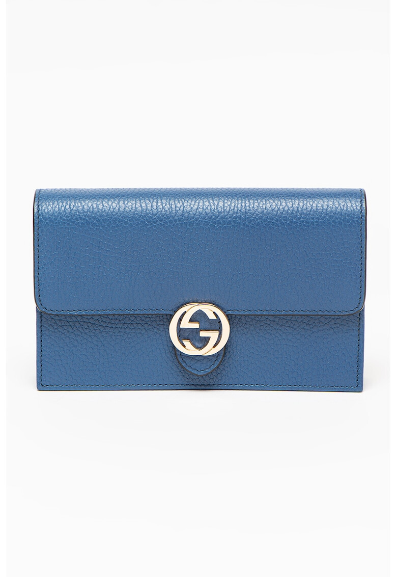 Gucci Кожен клъч с релеф - Pepit.bg