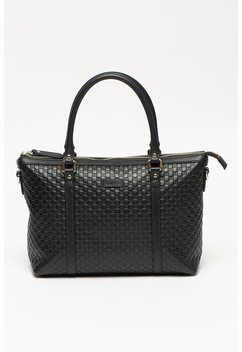 Gucci Кожена чанта с монограм - Pepit.bg