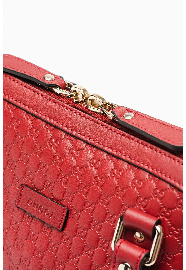 Gucci Кожена чанта с монограм - Pepit.bg