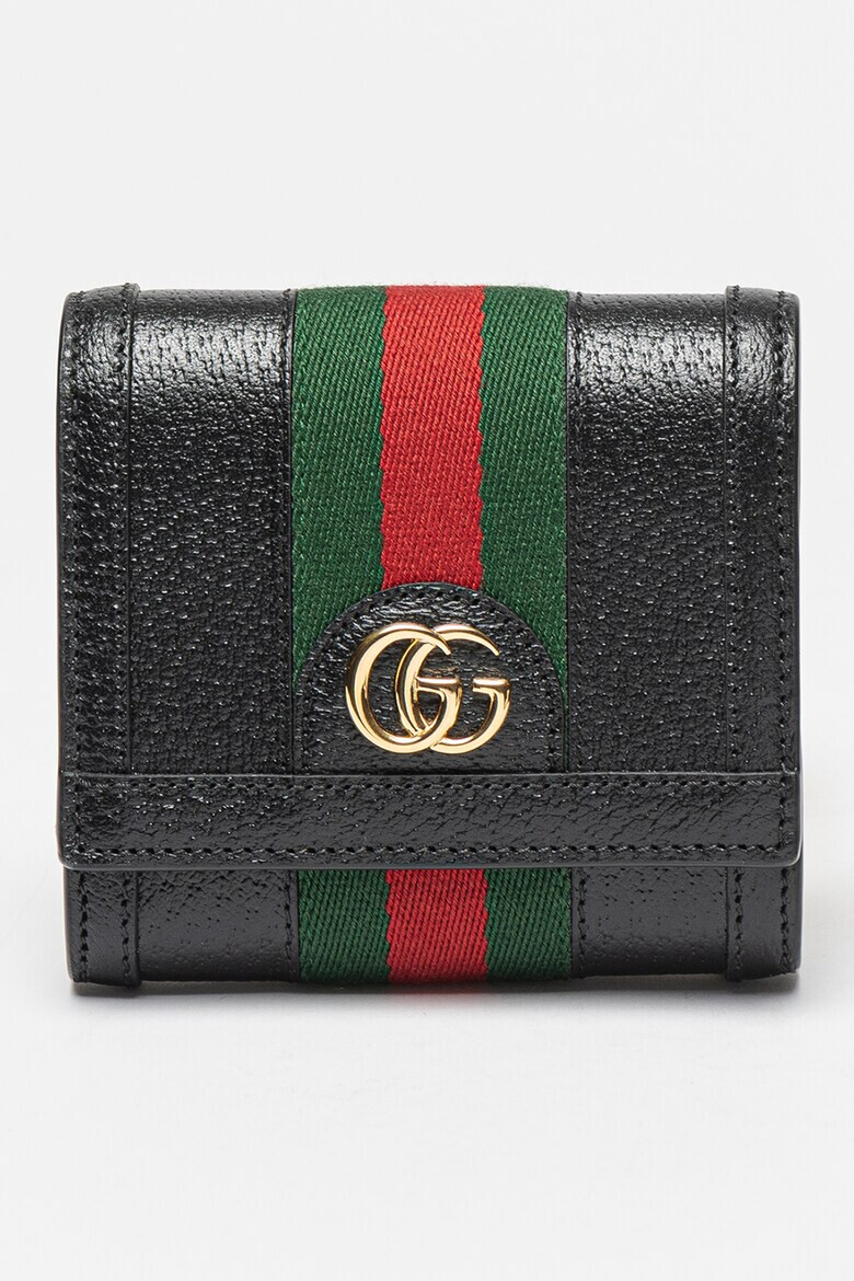 Gucci Портфейл от кожа с капаче и лого - Pepit.bg