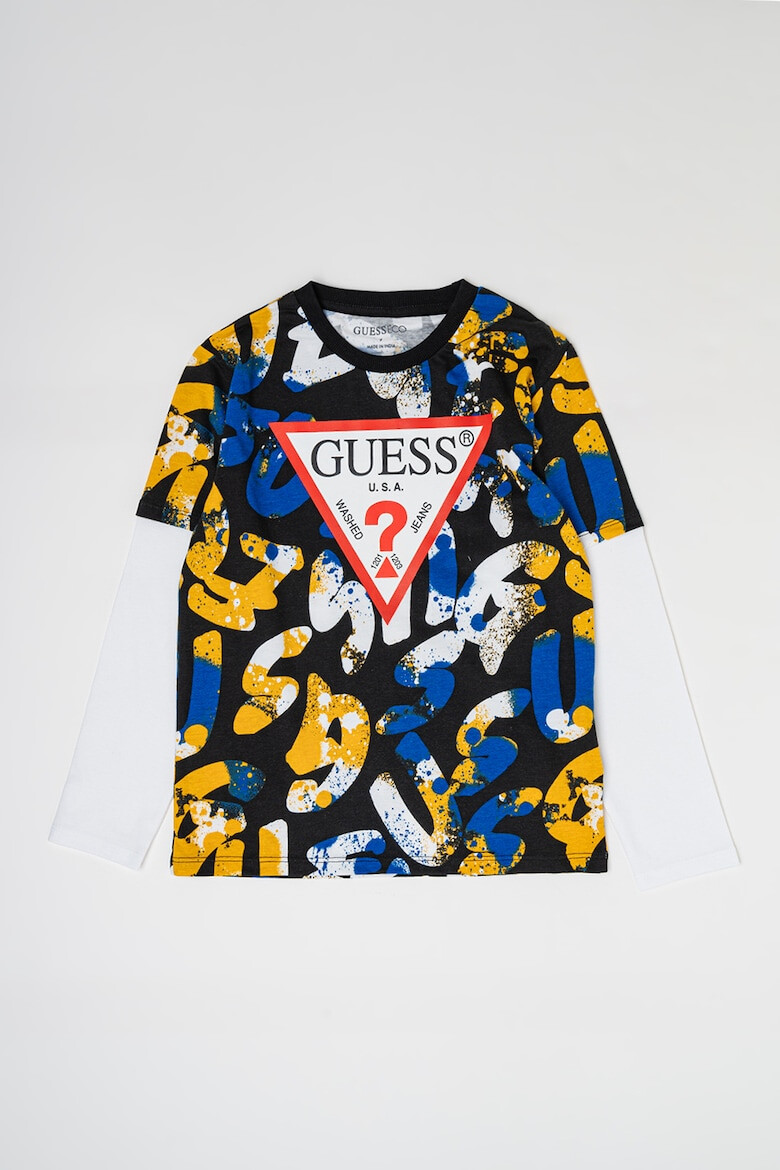 GUESS KIDS GUESS - Блуза с дизайн 2 в 1 - Pepit.bg