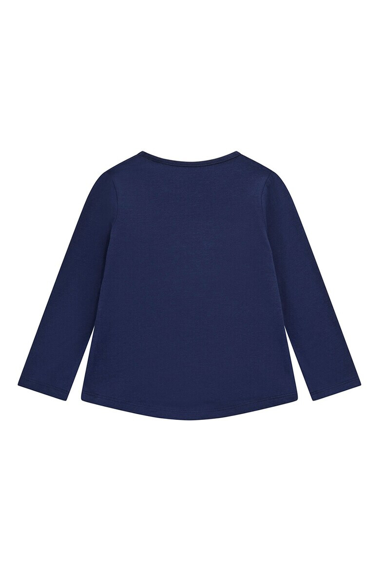 GUESS KIDS Блуза с лого и овално деколте - Pepit.bg
