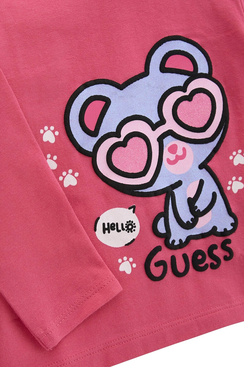 GUESS KIDS GUESS - Блуза с овално деколте и спортен панталон - Pepit.bg