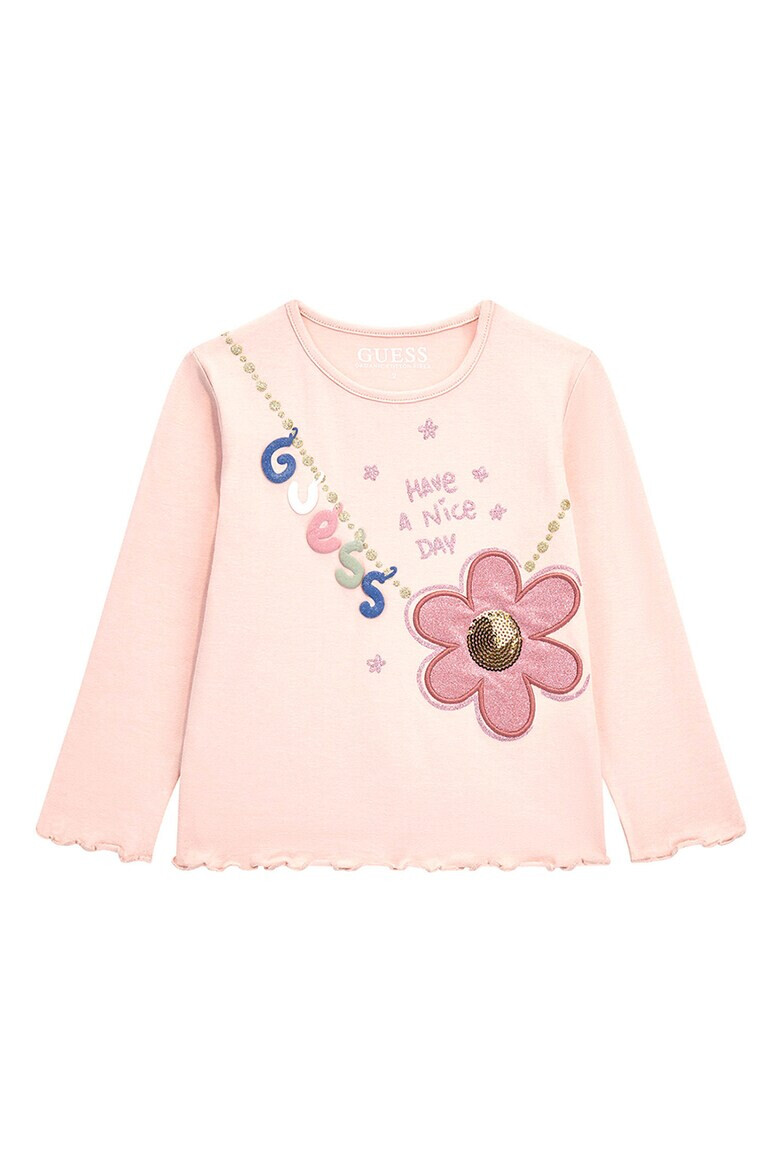 GUESS KIDS Блуза с памук и принт - Pepit.bg