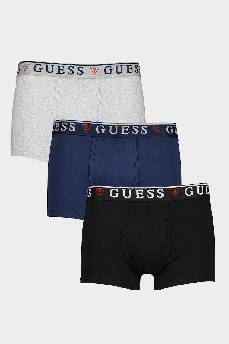GUESS Боксерки с лого на талията - 3 чифта - Pepit.bg