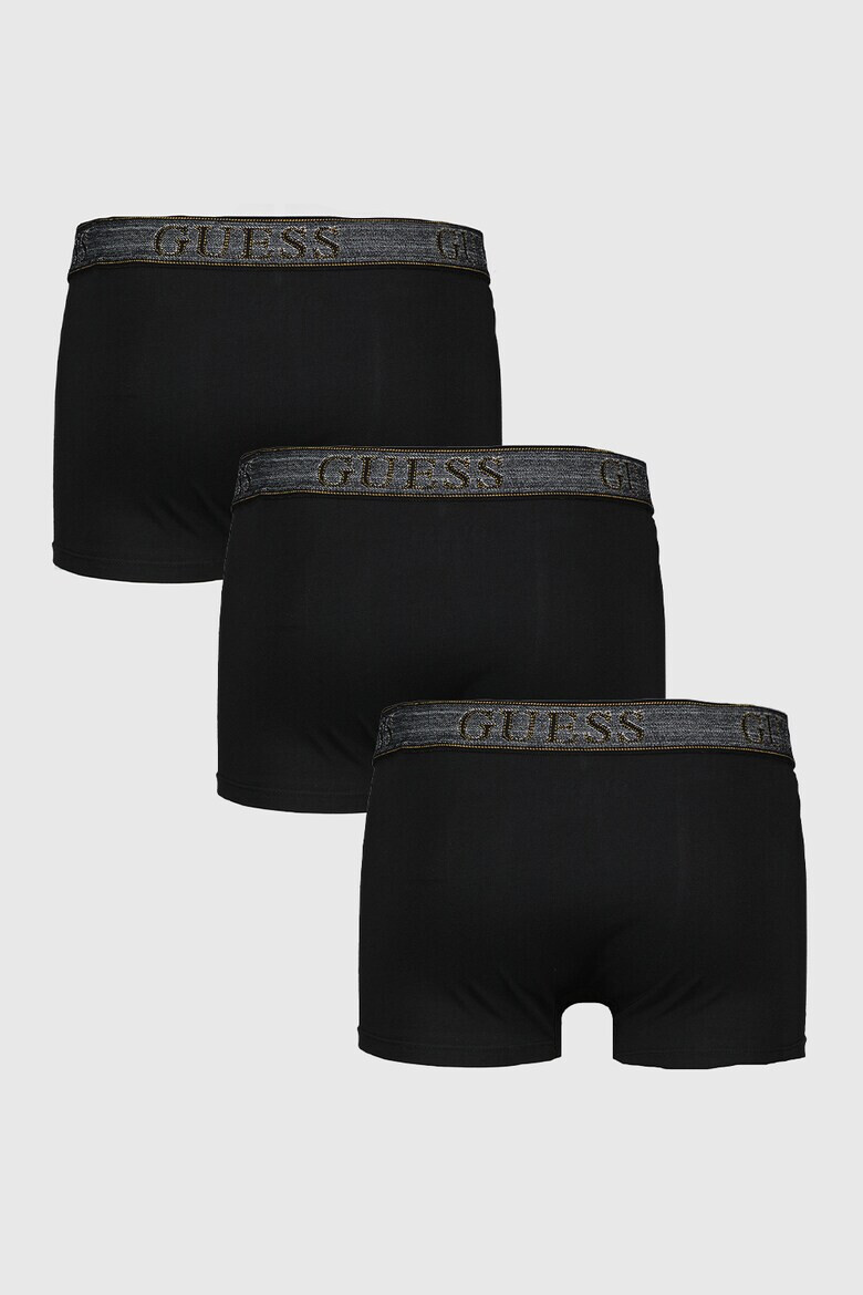 GUESS Боксерки с лого на талията - 3 чифта - Pepit.bg