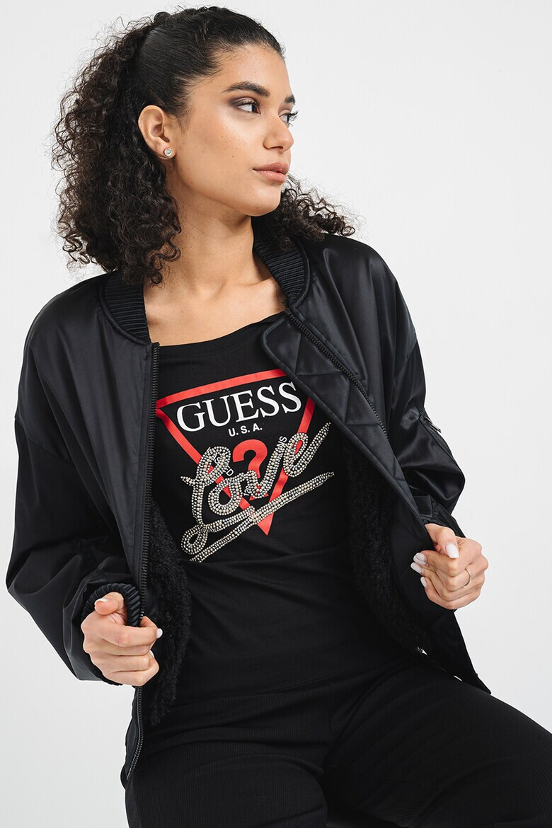 GUESS Бомбър яке с цип - Pepit.bg