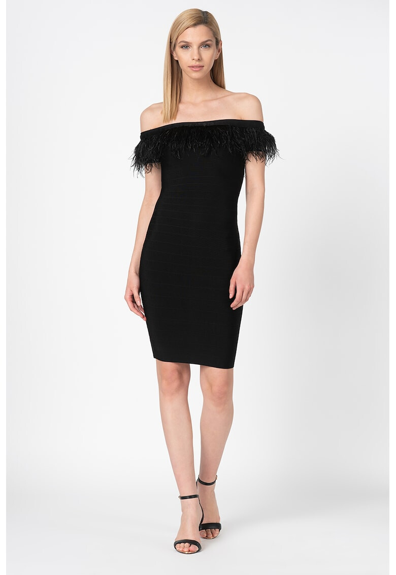 GUESS BY MARCIANO Прилепнала рокля с пера - Pepit.bg