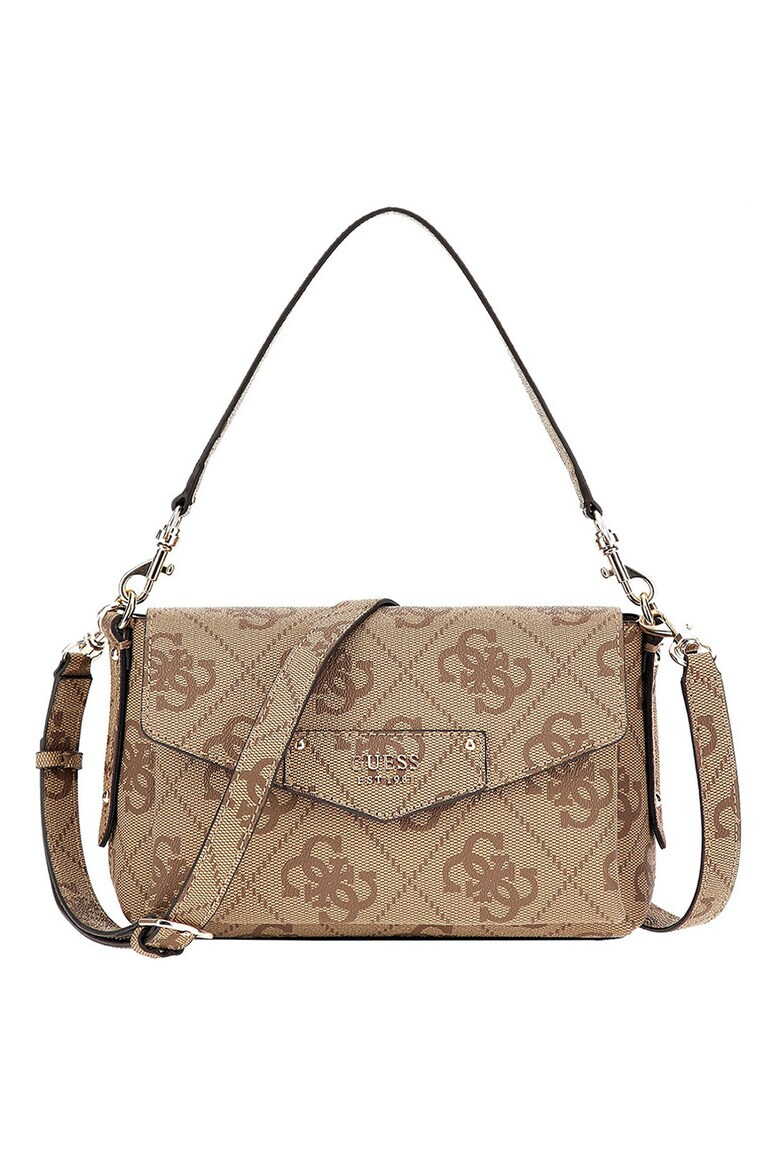 Guess Чанта Brenton с десен с монограм - Pepit.bg