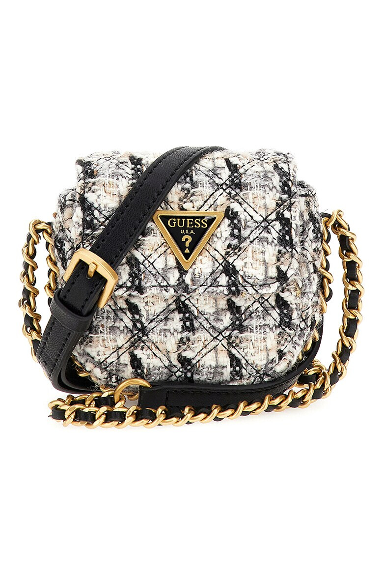 Guess Чанта Giully Tweed с верижка - Pepit.bg